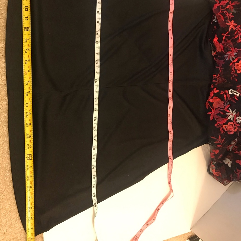 ECI sleeveless embroid. tulle sheath swing dress M - Picture 5 of 8